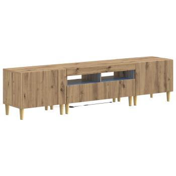 3-teiliges LED TV Regal ARNHEM 3 stk. Artisan-Eiche