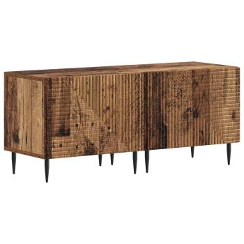 3-teiliges LED TV Regal Altholz Holzwerkstoff