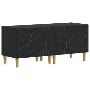5-teiliges LED TV Schrank Schwarz Holzwerkstoff