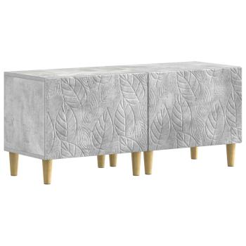 3-teiliges LED TV Regal DELFT Betongrau Holzwerkstoff