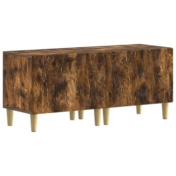 3-teiliges LED TV Regal DELFT Raucheiche Holzwerkstoff