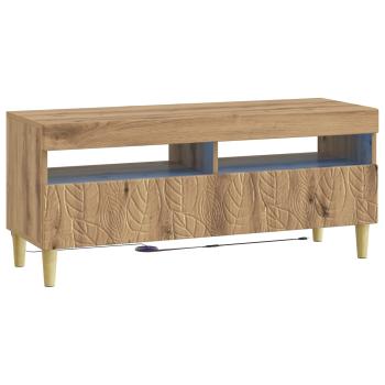 3-teiliges LED TV Regal DELFT Artisan-Eiche Holzwerkstoff