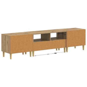 5-teiliges LED TV Schrank Artisan-Eiche Holzwerkstoff