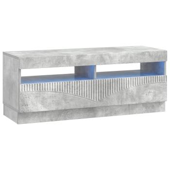 LED-TV-Schrank HOORN 3 stk. Betongrau Holzwerkstoff