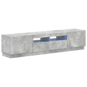 LED-TV-Schrank HOORN 3 stk. Betongrau Holzwerkstoff