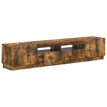 LED-TV-Schrank HOORN 3 stk. Raucheiche Holzwerkstoff