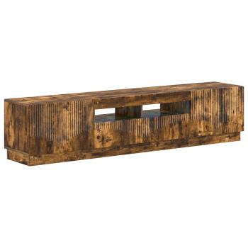 LED-TV-Schrank HOORN 3 stk. Raucheiche Holzwerkstoff