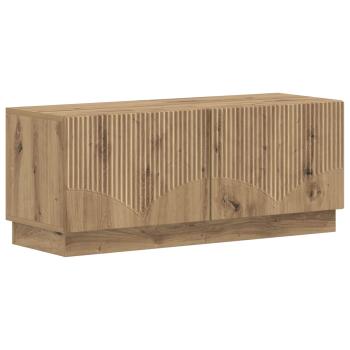 LED-TV-Schrank HOORN 3 stk. Artisan-Eiche Holzwerkstoff
