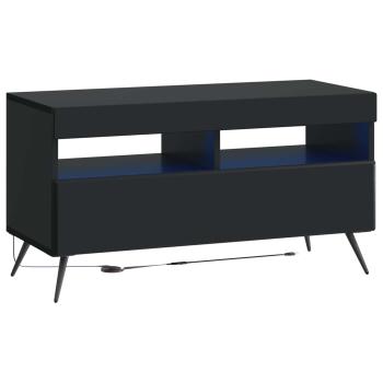 LED-TV-Schrank BREDA 3 stk. Schwarz Holzwerkstoff