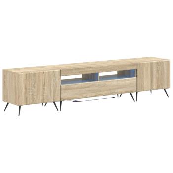 LED-TV-Schrank BREDA 3 stk. Sonoma-Eiche Holzwerkstoff