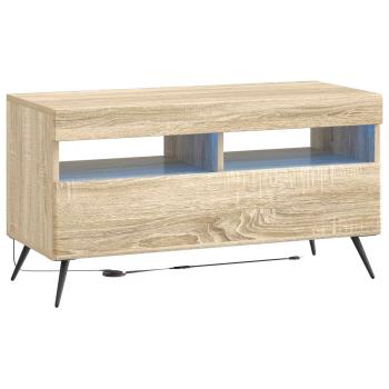 5-teiliges LED TV Schrank Sonoma-Eiche Holzwerkstoff
