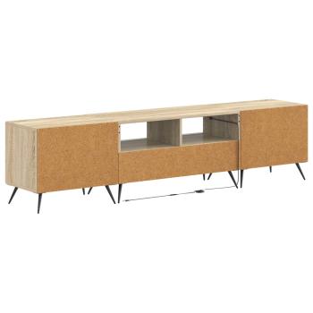 5-teiliges LED TV Schrank Sonoma-Eiche Holzwerkstoff