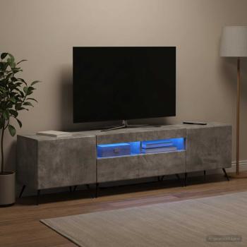 LED-TV-Schrank BREDA 3 stk. Betongrau Holzwerkstoff
