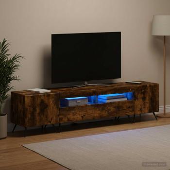 LED-TV-Schrank BREDA 3 stk. Raucheiche Holzwerkstoff