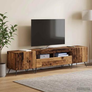 LED-TV-Schrank BREDA 3 stk. Altholz Holzwerkstoff