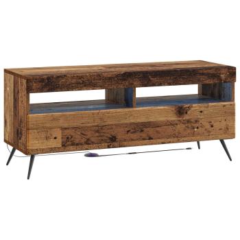 LED-TV-Schrank BREDA 3 stk. Altholz Holzwerkstoff