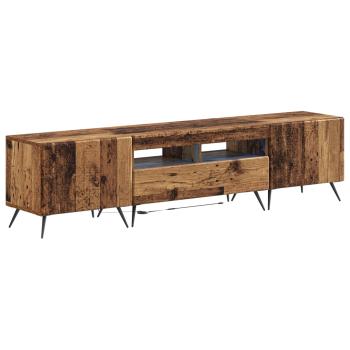 LED-TV-Schrank BREDA 3 stk. Altholz Holzwerkstoff