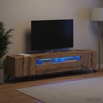 LED-TV-Schrank BREDA 3 stk. Artisan-Eiche Holzwerkstoff