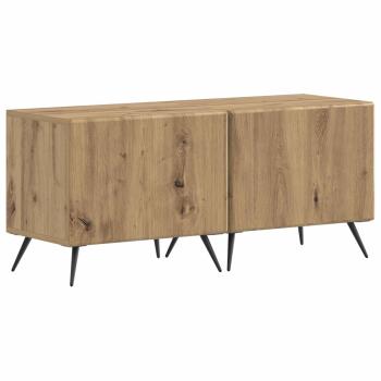 LED-TV-Schrank BREDA 3 stk. Artisan-Eiche Holzwerkstoff