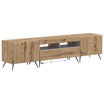 LED-TV-Schrank BREDA 3 stk. Artisan-Eiche Holzwerkstoff
