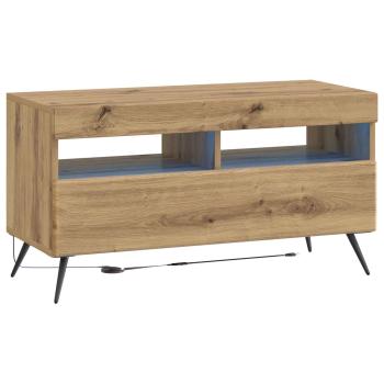 LED-TV-Schrank BREDA 3 stk. Artisan-Eiche Holzwerkstoff