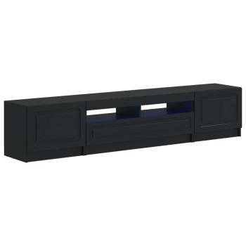 LED-TV-Schrank UTRECHT 3 stk. Schwarz Holzwerkstoff