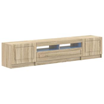 LED-TV-Schrank UTRECHT 3 stk. Sonoma-Eiche Holzwerkstoff
