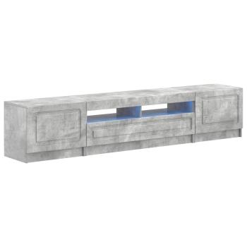 LED-TV-Schrank UTRECHT 3 stk. Betongrau Holzwerkstoff