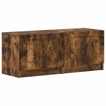 LED-TV-Schrank UTRECHT 3 stk. Raucheiche Holzwerkstoff