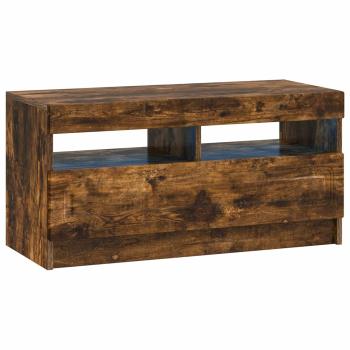 LED-TV-Schrank UTRECHT 3 stk. Raucheiche Holzwerkstoff
