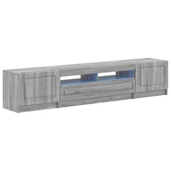 LED-TV-Schrank UTRECHT 3 stk. Sonoma-Grau Holzwerkstoff