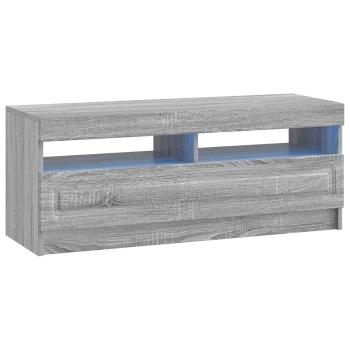 LED-TV-Schrank UTRECHT 3 stk. Sonoma-Grau Holzwerkstoff