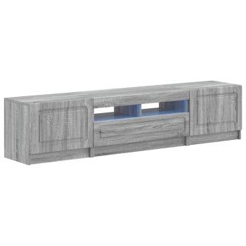 LED-TV-Schrank UTRECHT 3 stk. Sonoma-Grau Holzwerkstoff