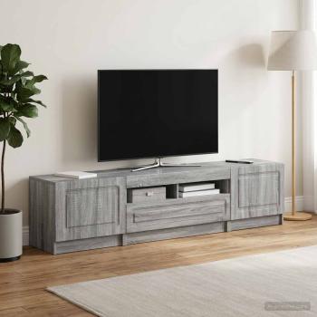LED-TV-Schrank UTRECHT 3 stk. Sonoma-Grau Holzwerkstoff