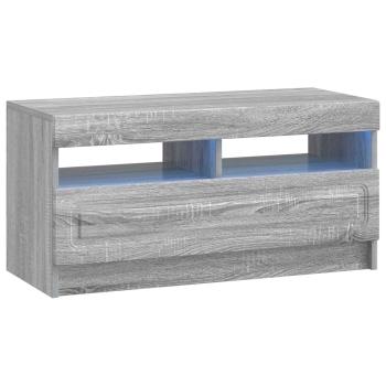 LED-TV-Schrank UTRECHT 3 stk. Sonoma-Grau Holzwerkstoff