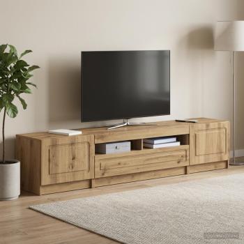 LED-TV-Schrank UTRECHT 3 stk. Artisan-Eiche Holzwerkstoff