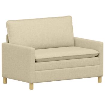 Sofa Set 2 stk. Creme Stoff