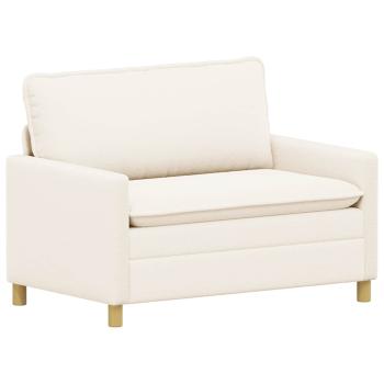 Sofa Set 2 stk. Creme Stoff