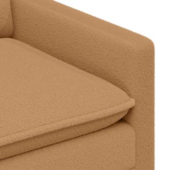 Sofa Set 2 stk. Beige Stoff