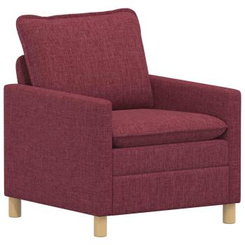 Sofa Set 2 stk. Weinrot Stoff
