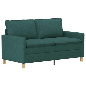 Sofa Set 2 stk. Dunkelgrün Stoff