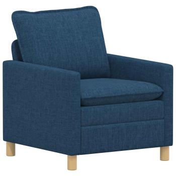 Sofa Set 2 stk. Blau Stoff