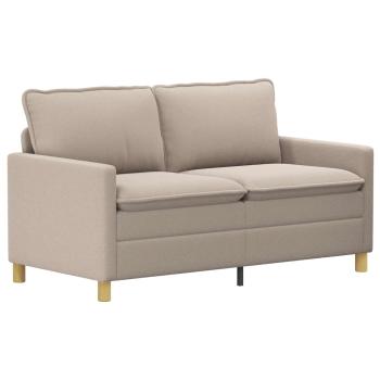 Sofa Set 2 stk. Hellgrau Stoff