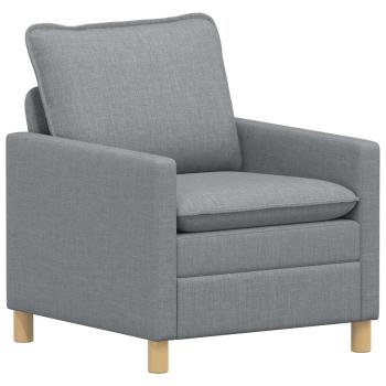 Sofa Set 2 stk. Hellgrau Stoff
