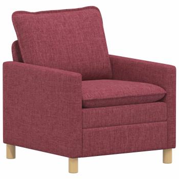 Sofa Set 2 stk. Weinrot Stoff