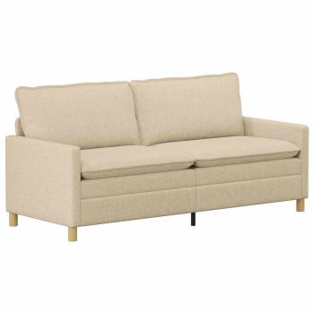 Sofa Set 2 stk. Creme Stoff