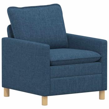 Sofa Set 2 stk. Blau Stoff