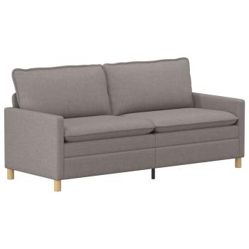 Sofa Set 2 stk. Taupe Stoff