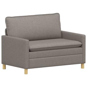 Sofa Set 2 stk. Taupe Stoff