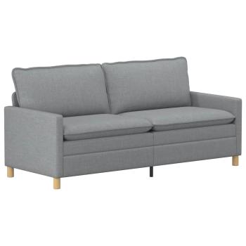 Sofa Set 2 stk. Hellgrau Stoff